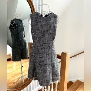 Banana Republic navy blue tweed dress